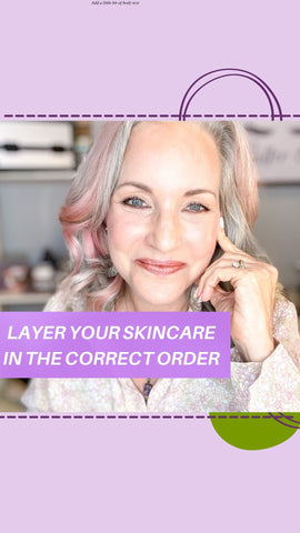layer your skincare correctly - watch video tutorial on instagram