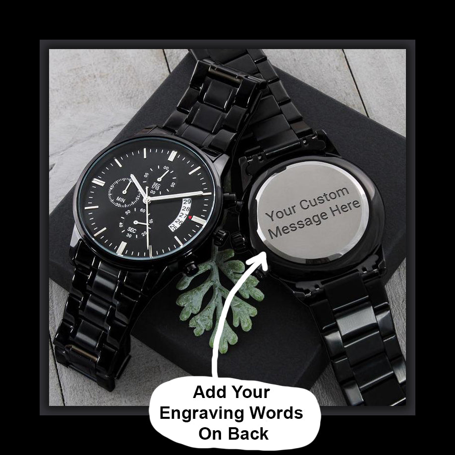 Engraved Watches- Watches For Men- Best Father's Day Gift