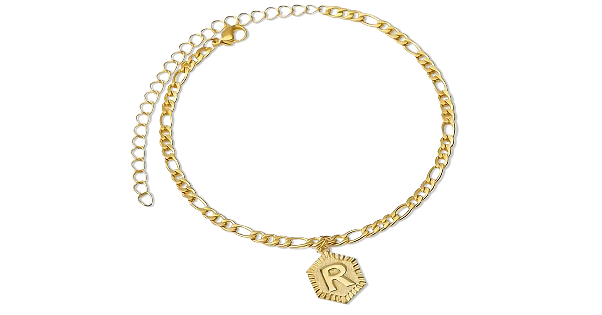 Initial Letter Anklet 