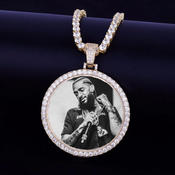 14k Gold Plated Personalized Memorial Necklace With Picture