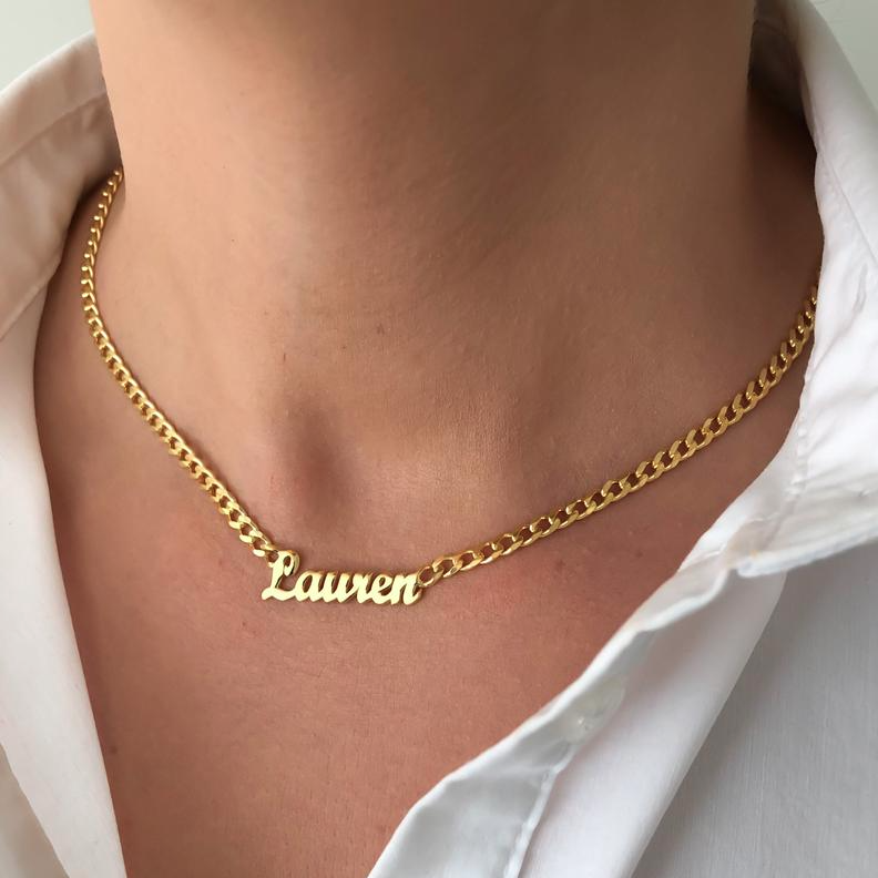 Personalized Name Necklace- Valentine Day Gift For Wife