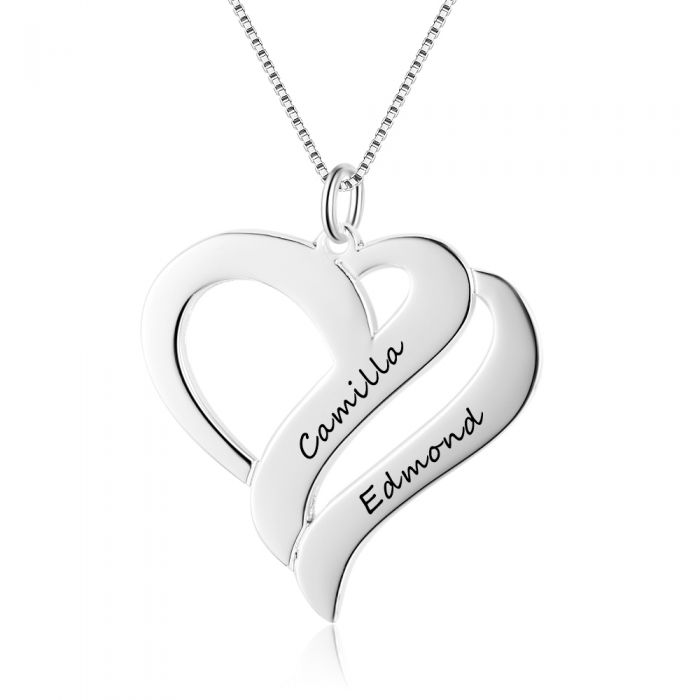 Heart Necklace With Name-Exclusive Mothers Day Gift For Mom