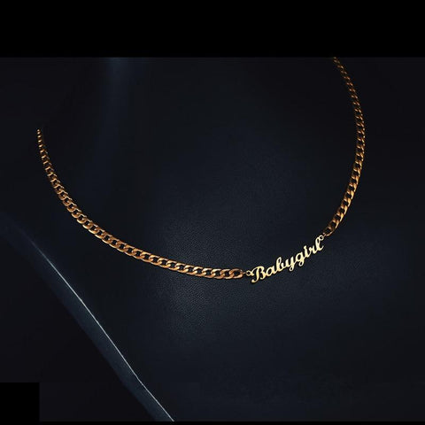 18k Gold Plated Personalized Name Necklace