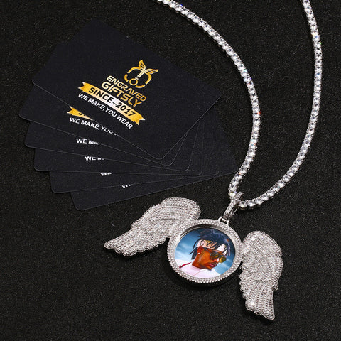 Photo Angel Medallion Necklace