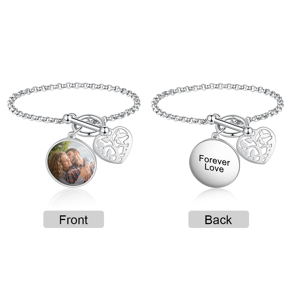 Custom Photo Charm Bracelet For Women