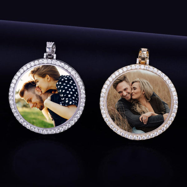 Personalized Photo Medallions Necklace Christmas Gifts For Couple
