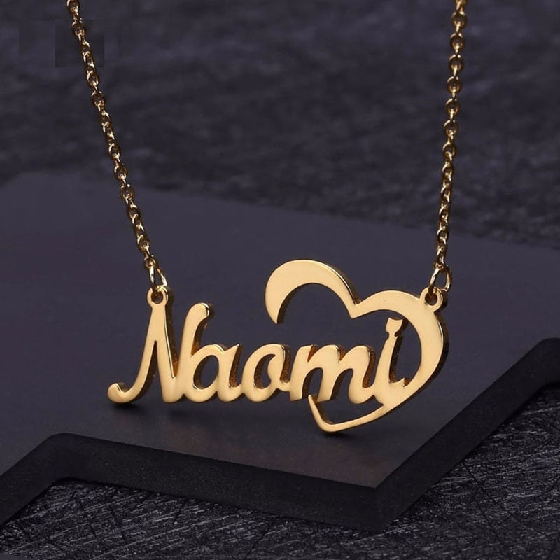 Personalized Heart Name Necklace