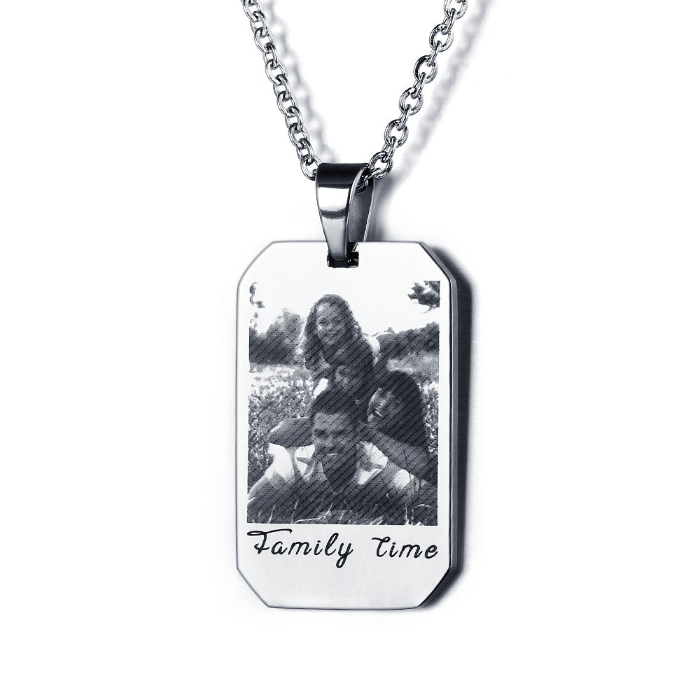 Personalized Dog Tag Necklace-Mothers Day Gift For Grandmom