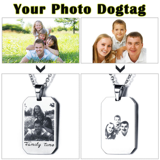 Personalized Dog Tag Necklace-Mothers Day Gift For Grandmom