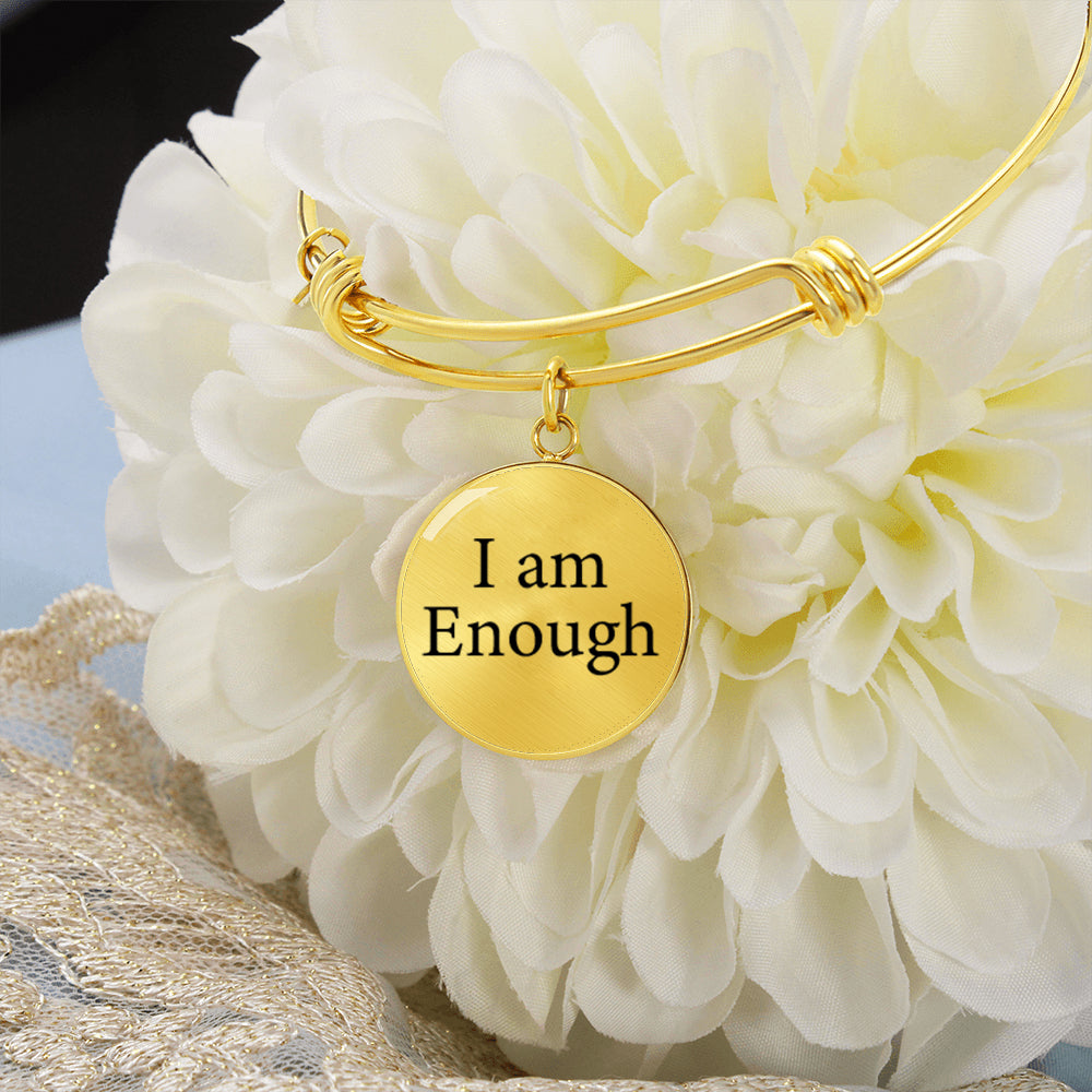 "I Am Enough" Personalized Cuff Bracelet