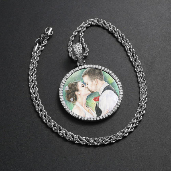 Custom Photo Medallion Necklace