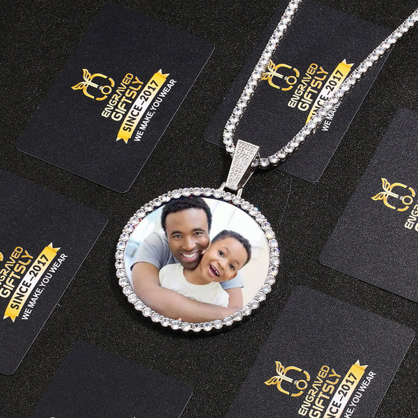 Photo Medallions Necklace For Men