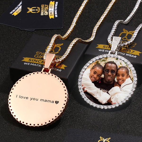 Photo Medallions Necklace For Men