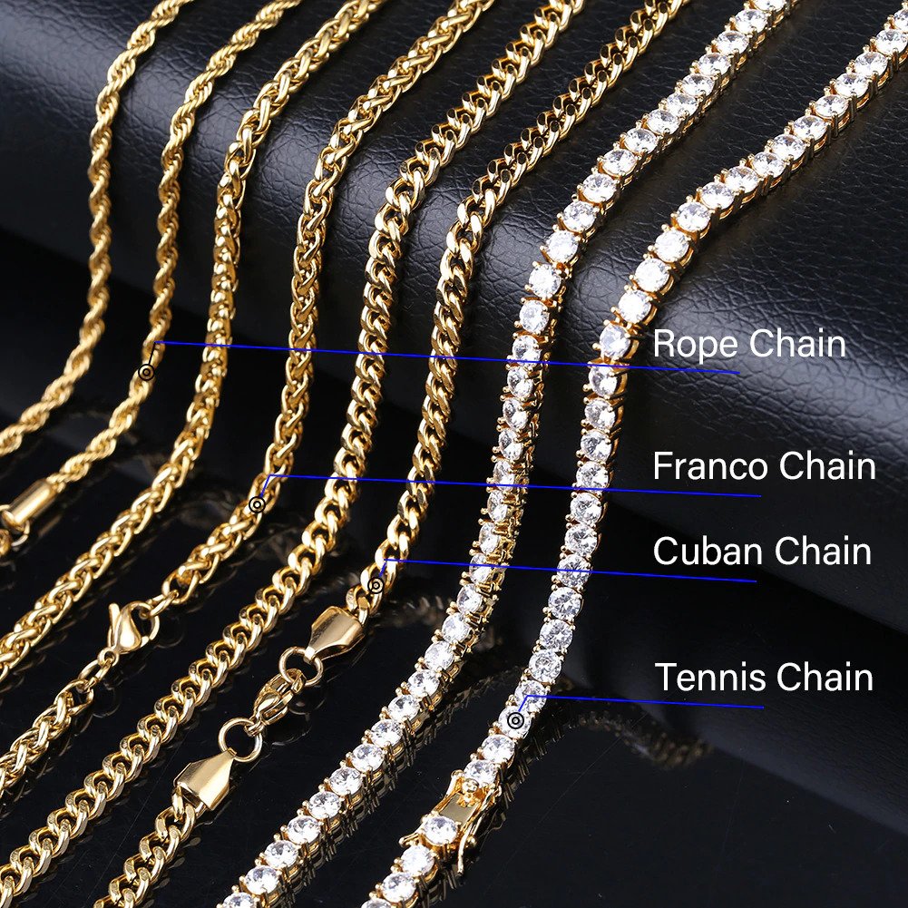 tennis chain and rope chain