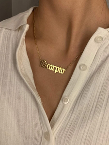 Custom Name Necklace-Name Plate Necklace-My Name Necklace