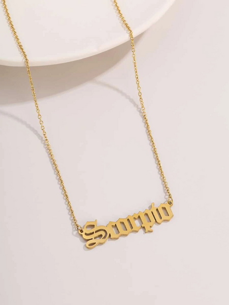 Necklaces With Names-Name Plate Necklace-My Name Necklace