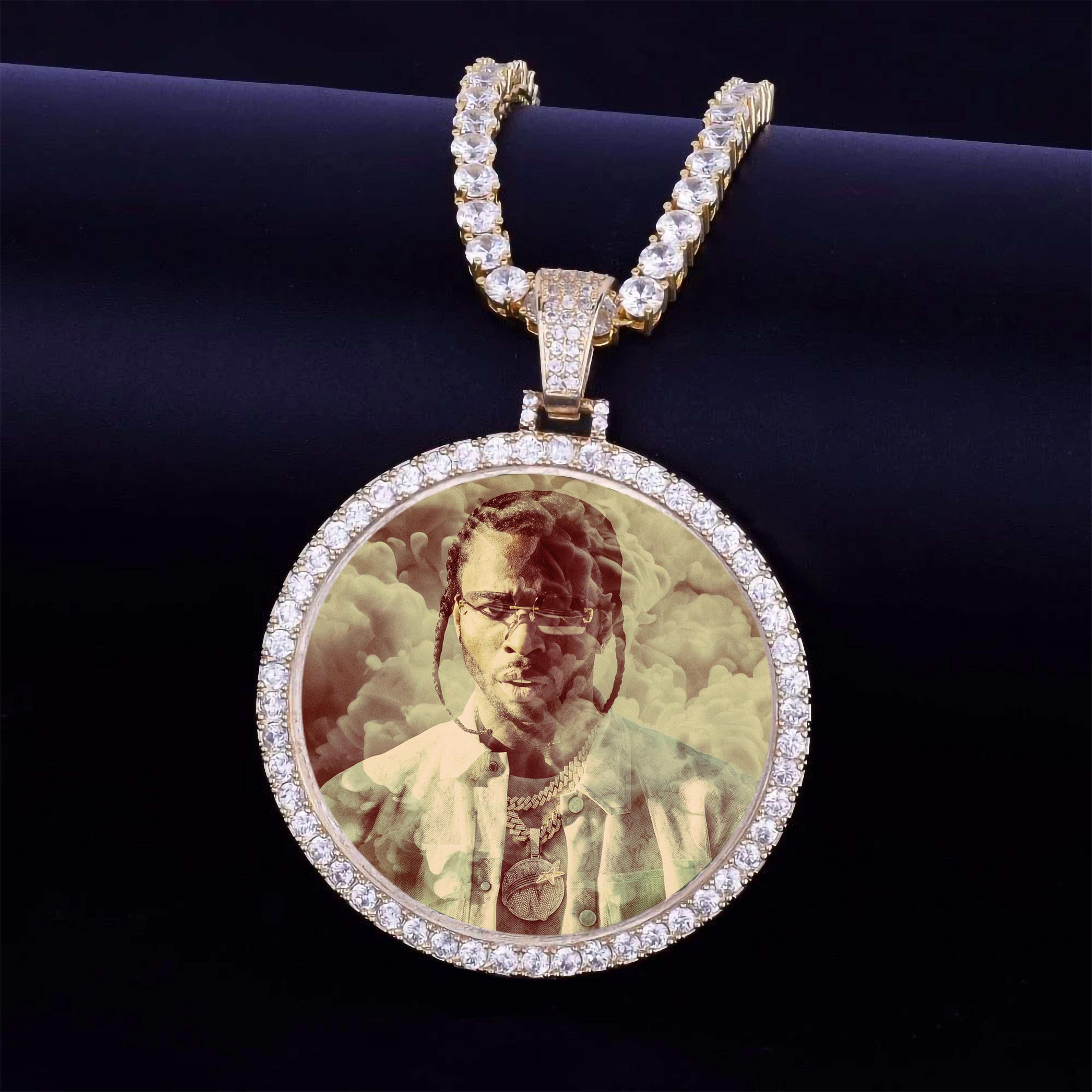 Photo Medallions Necklace Christmas Gifts idea For Men