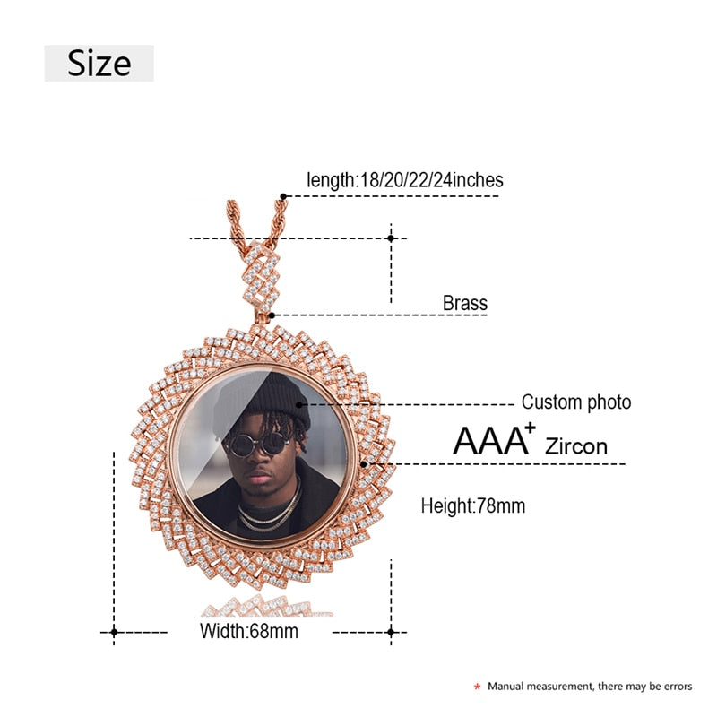 Picture Pendant- Memorial Pendant Necklace- Best Gifts For Men