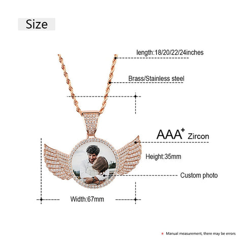 Photo Wings Medallions Necklace- Best Christmas Gifts 2021