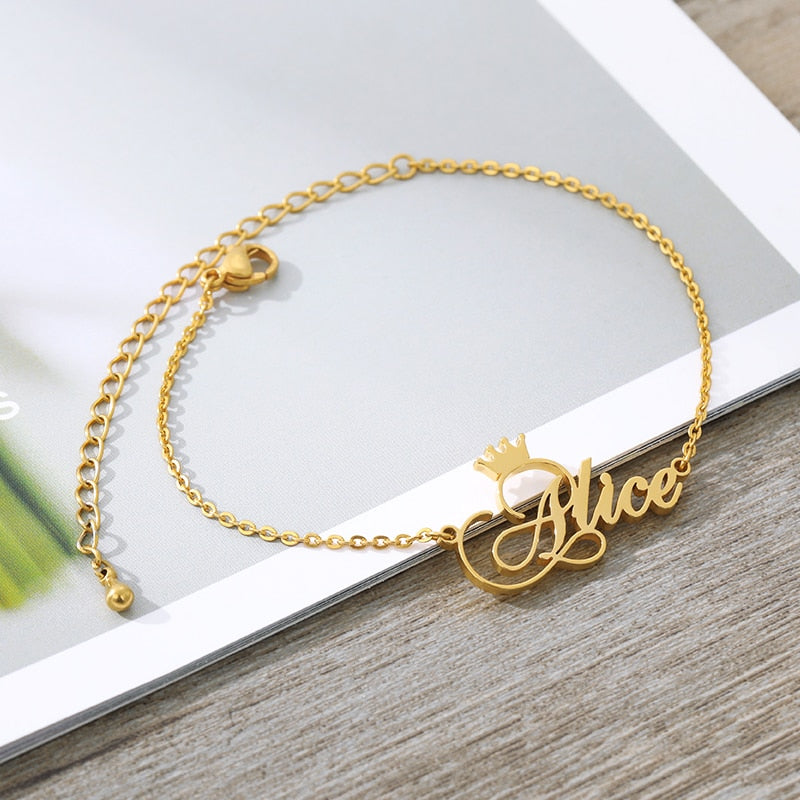Customized Anklets With Names- Anklet Bracelet-Gifts For Women