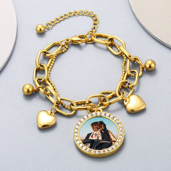 Personalized Bracelets For Women-Photo Charm Bracelet-Personalized Bracelets