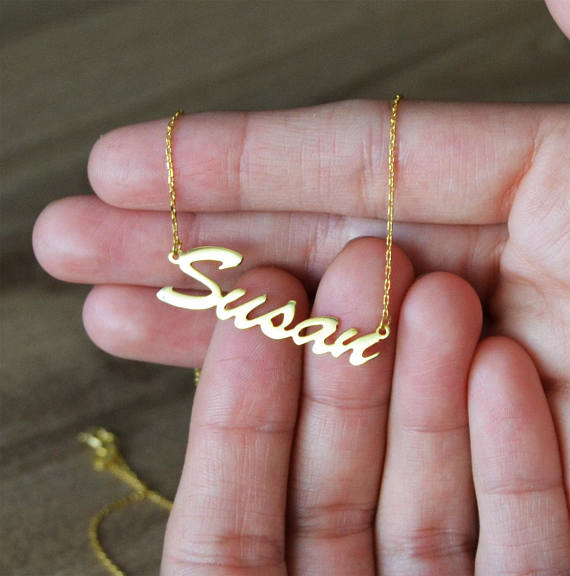 Personalized Name Jewelry- Necklaces For Women With Names-Custom Nameplate Necklace