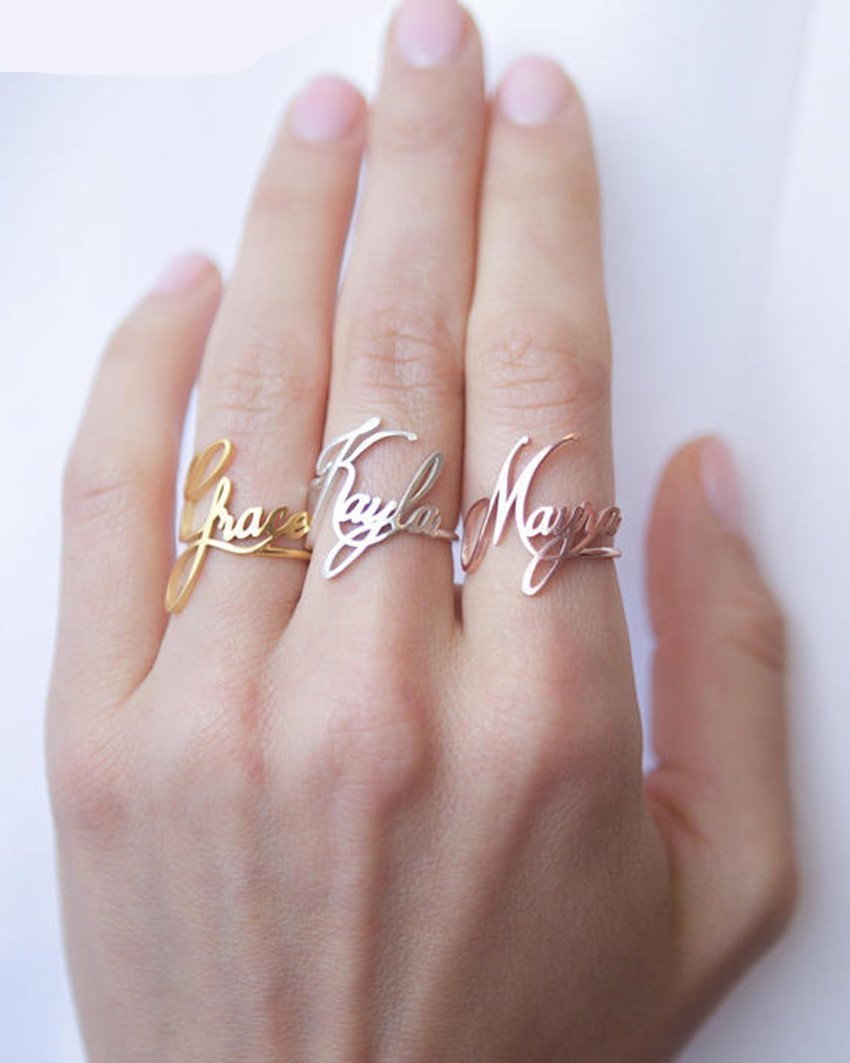 Custom Name Rings-Name Rings For Women-Special Gifts For Women