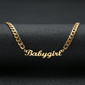 18K Gold Plated Personalized Name Necklace-Christmas Gifts