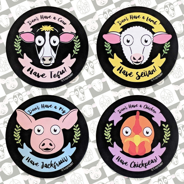 Vegan Message Coasters