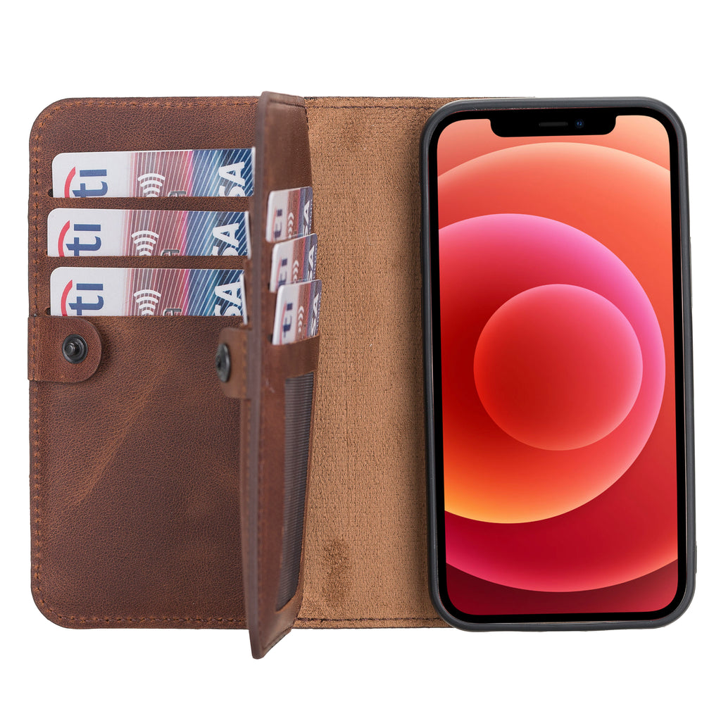 Leather Dual Phone Case Leather Double iPhone Case Case 