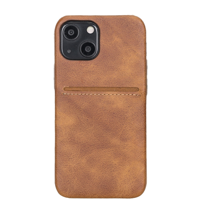 Email Bloeden Fabrikant iPhone 13 Mini Leather Snap-On Case with Card holder - Hardiston