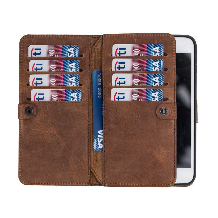 Plus / 7 Plus Leather Detachable Wallet Case with - Hardiston