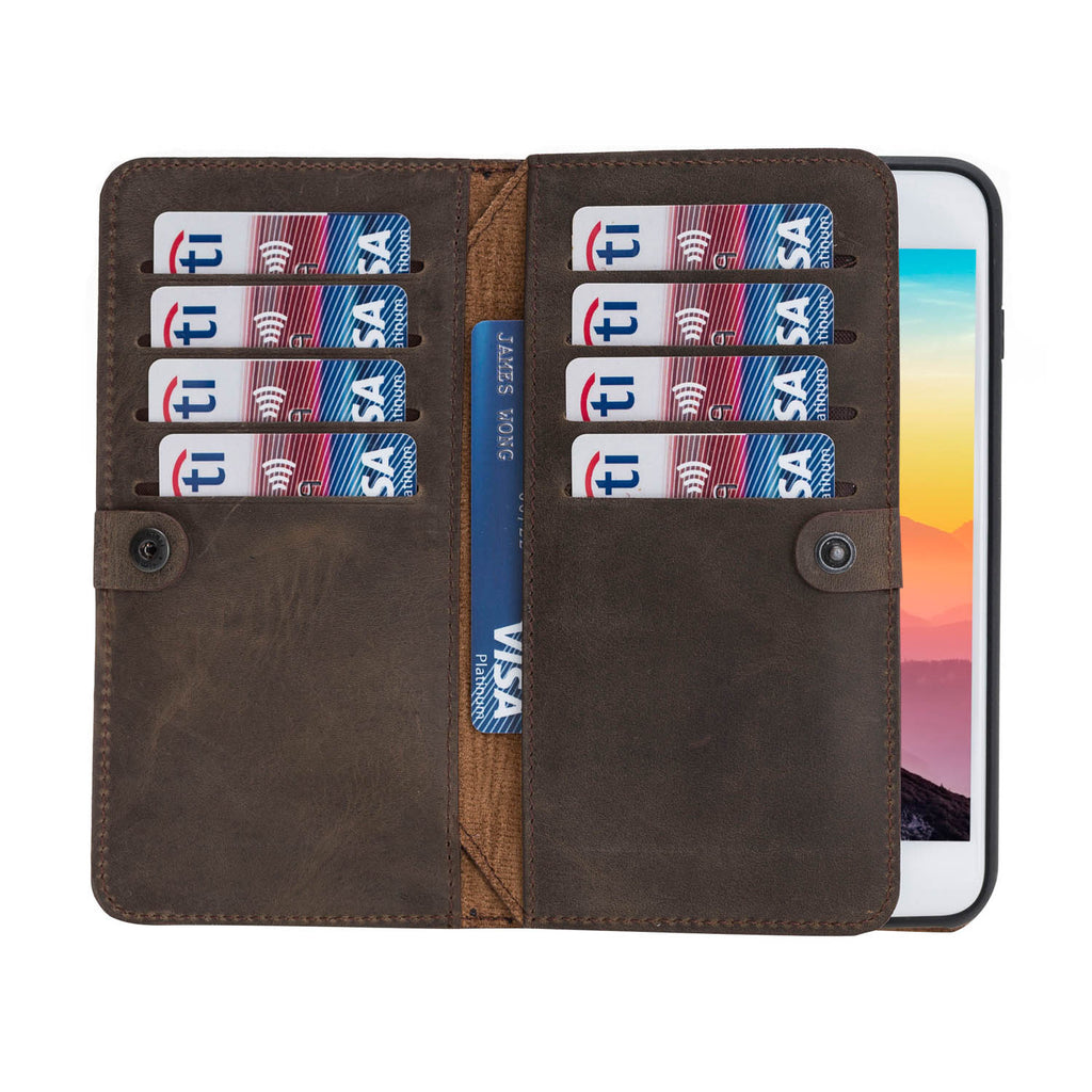 Van toepassing Marine Integratie iPhone 8 Plus / 7 Plus Leather Detachable Dual Wallet Case with MagSafe -  Hardiston