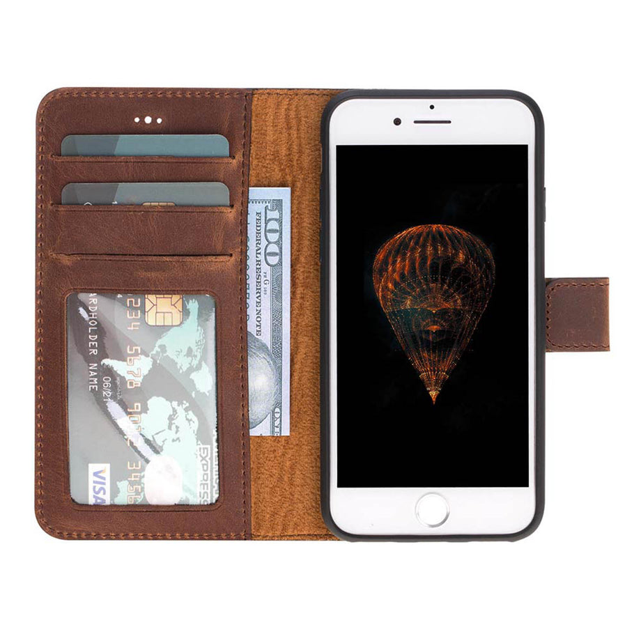 iPhone SE / 8 / Leather Detachable Wallet with MagSafe - Hardiston