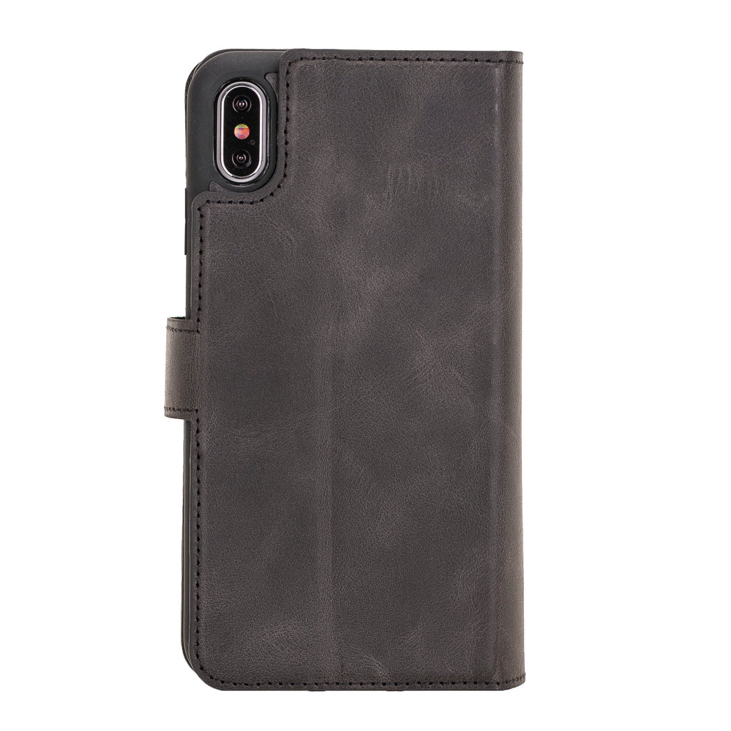 iPhone XS Max Leather Detachable Dual Wallet Case with MagSafe - Hardiston