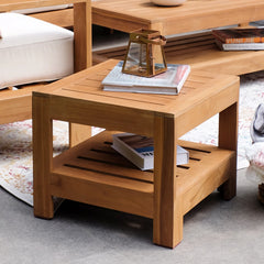 Logan Teak Wood Outdoor Side Table