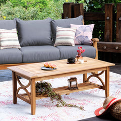 outdoor teak love seat set with table