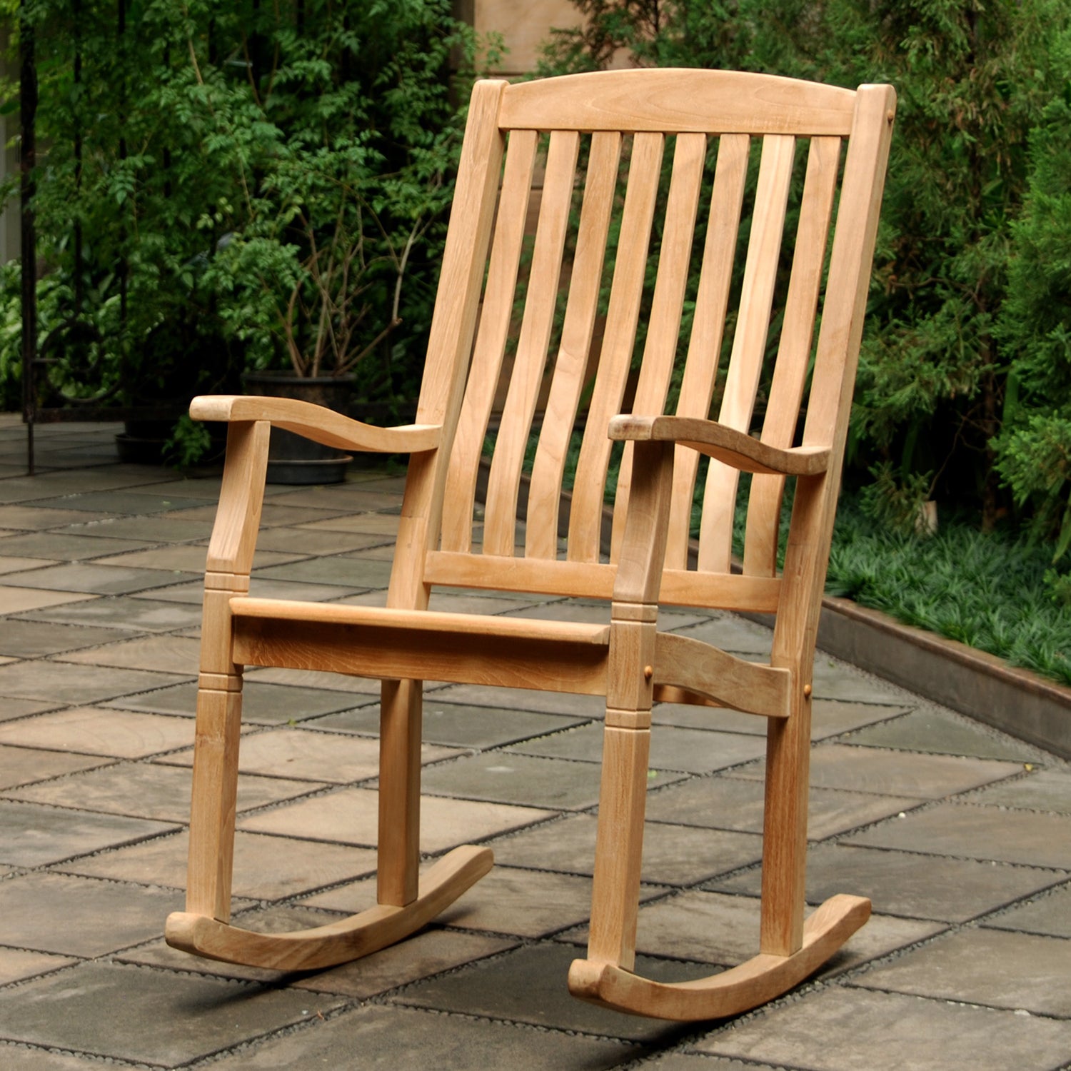 Richmond Solid Teak Wood Outdoor Rocking Chair – Cambridge Casual