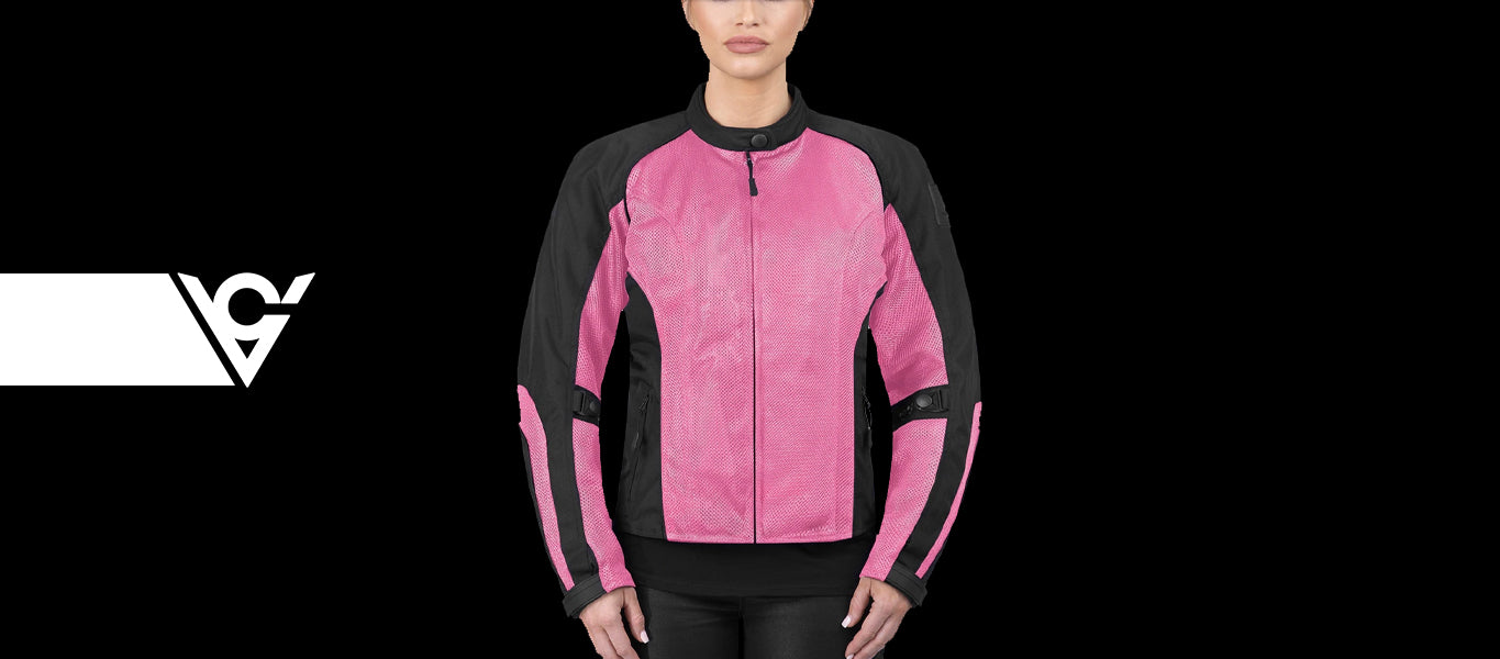 Warlock Pink Mesh Motorcycle Jacket