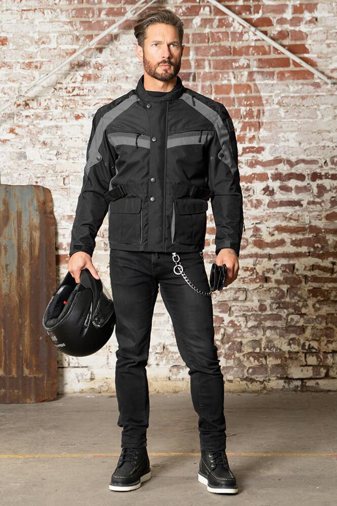 Shop Enforcer Gray Motorcycle Touring Jacket - Viking Cycle