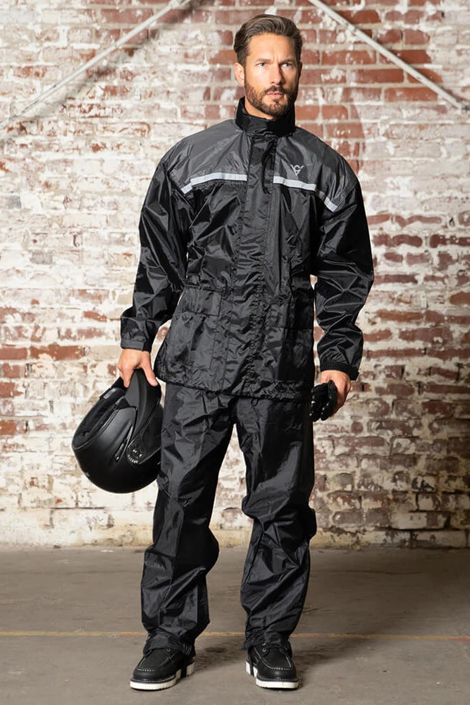 Motorcycle Rain Gear  Rain Suit Gray - Viking Cycle