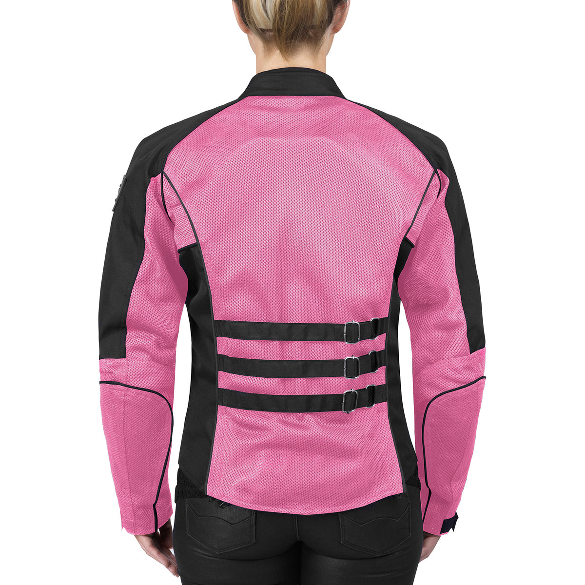 Viking Cycle Warlock Pink Mesh Motorcycle Jacket for Women