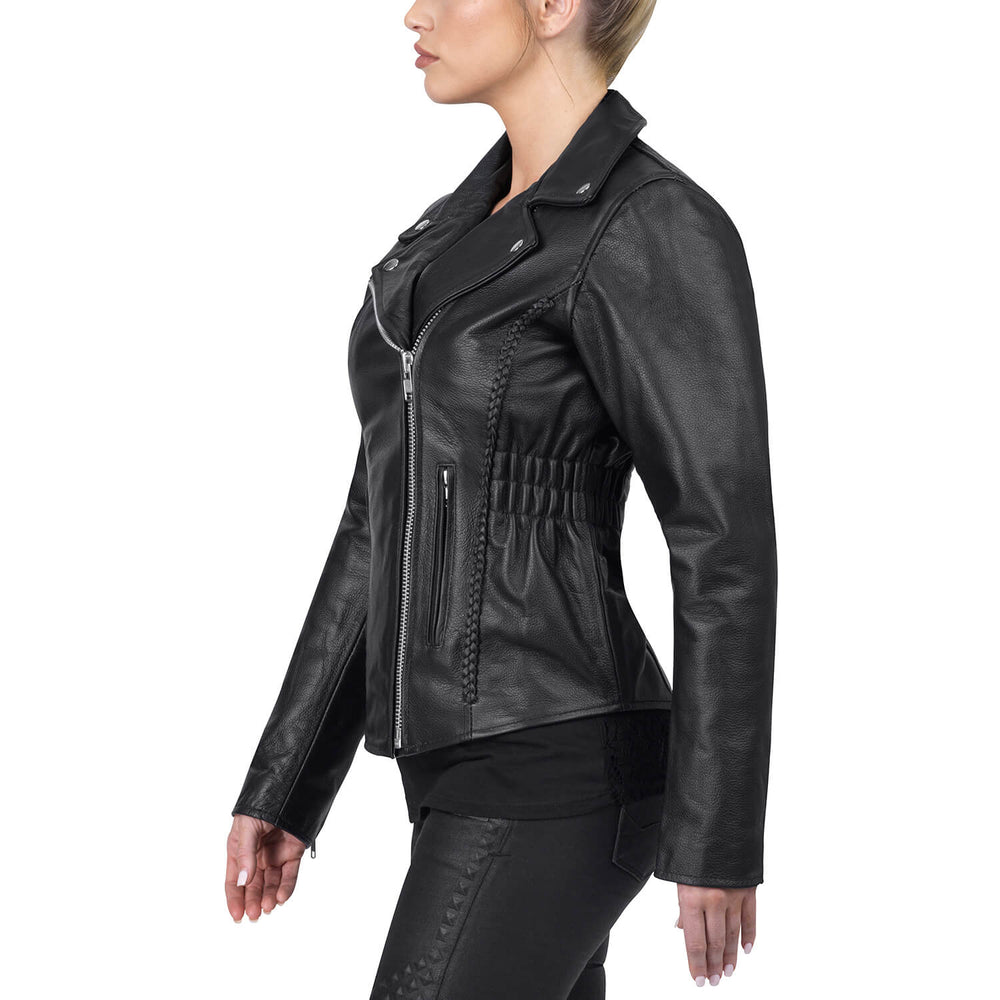 Get Women's Cruise Leather Motorcycle Jacket - Viking Cycle