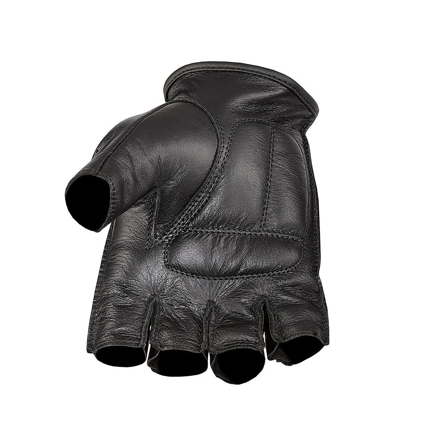 leather gloves half