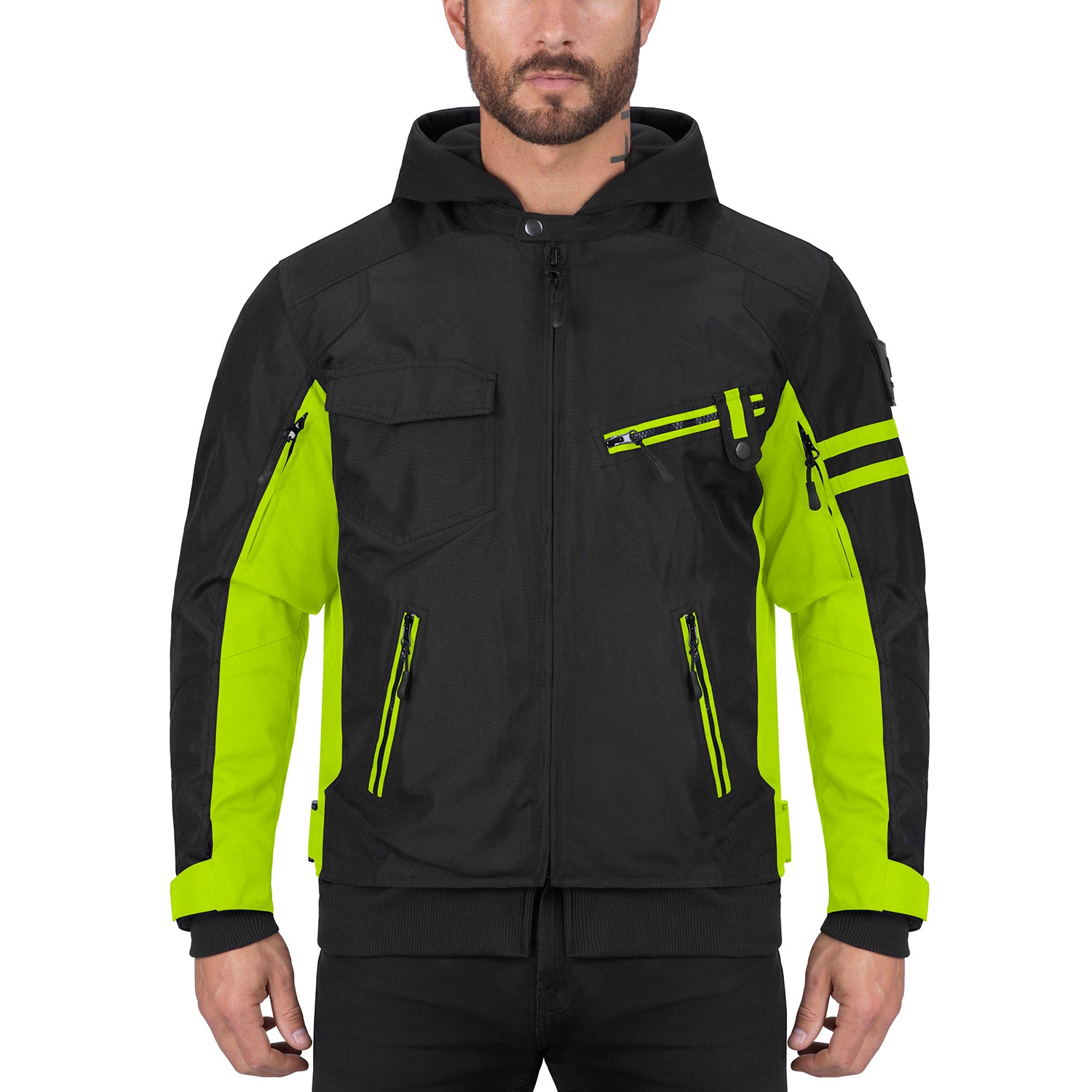 neon bike jacket