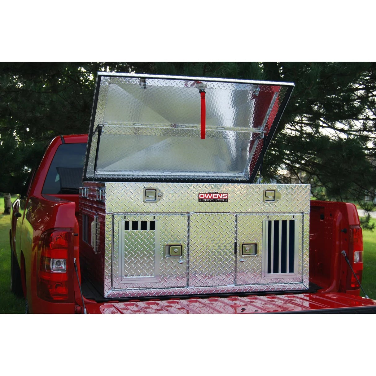 Owens Dog Box 55006 Hunter Series Double Compartment with Top Storage