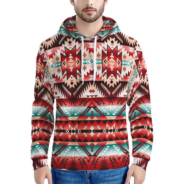 Aztec Western Style Print Pattern Pullover Hoodie - JTAMIGO.COM