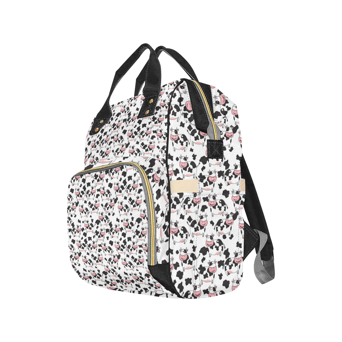 Cow Pattern Print Design 02 Diaper Bag Backpack - JTAMIGO.COM