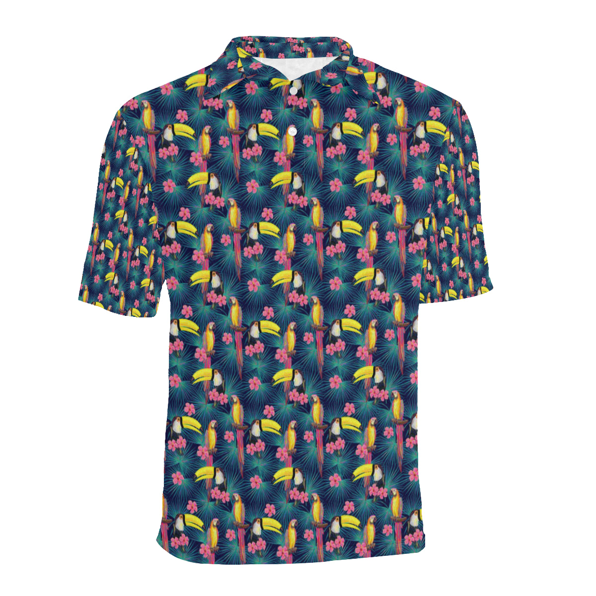 Toucan Parrot Design Men Polo Shirt - JTAMIGO.COM