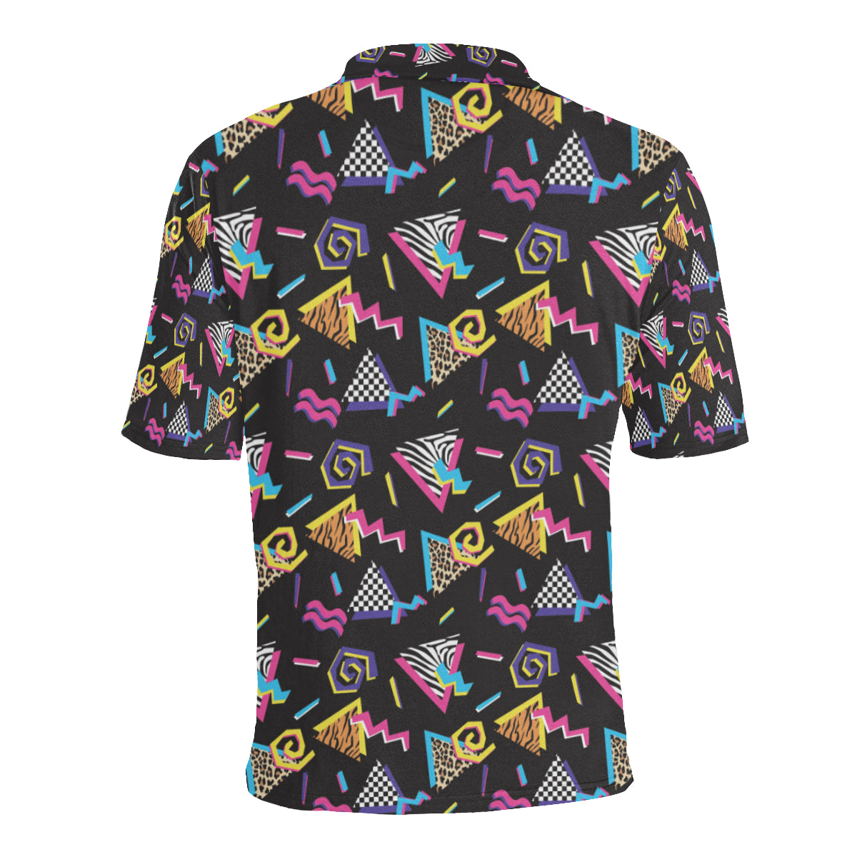 80s Pattern Print Design 3 Men Polo Shirt - JTAMIGO.COM